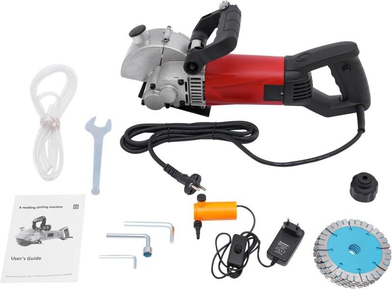 2800-W-Trennmaschine, Wandmontage, maximale Schnitttiefe 36 mm, für Ziegel, Granit, Marmor, Beton, Notcher Groover mit 5...