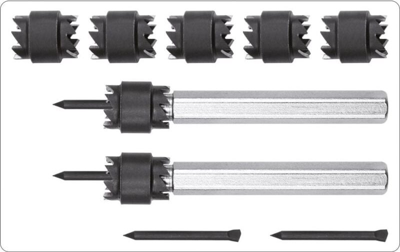 Yato YT-28919 PUNKTSCHWEIß-REIBAHLEN-SET