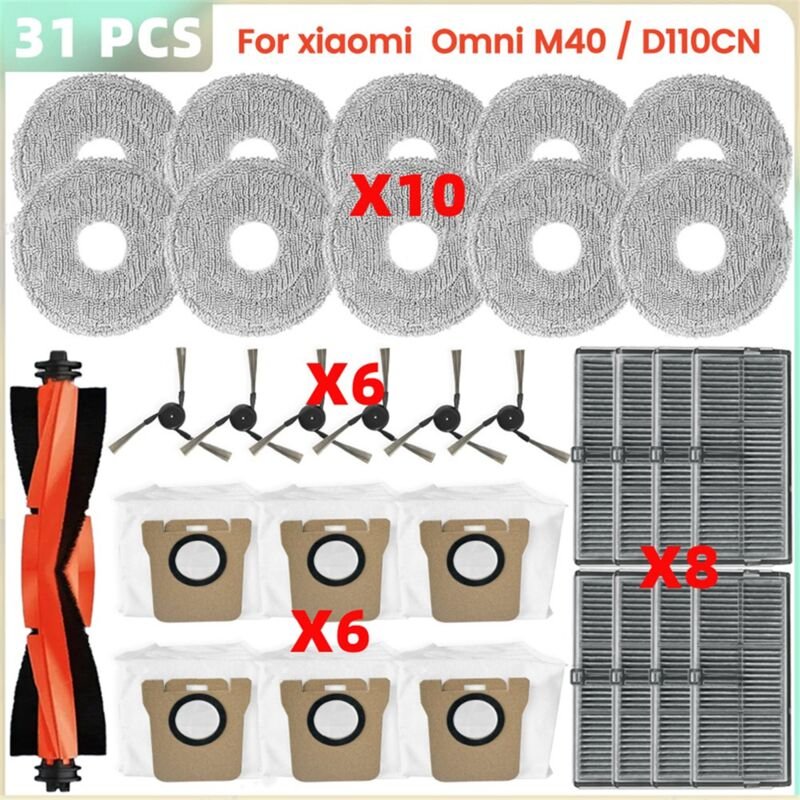 Für Omni M40 Staubsaugerteile Hauptwalze Seitenbürste