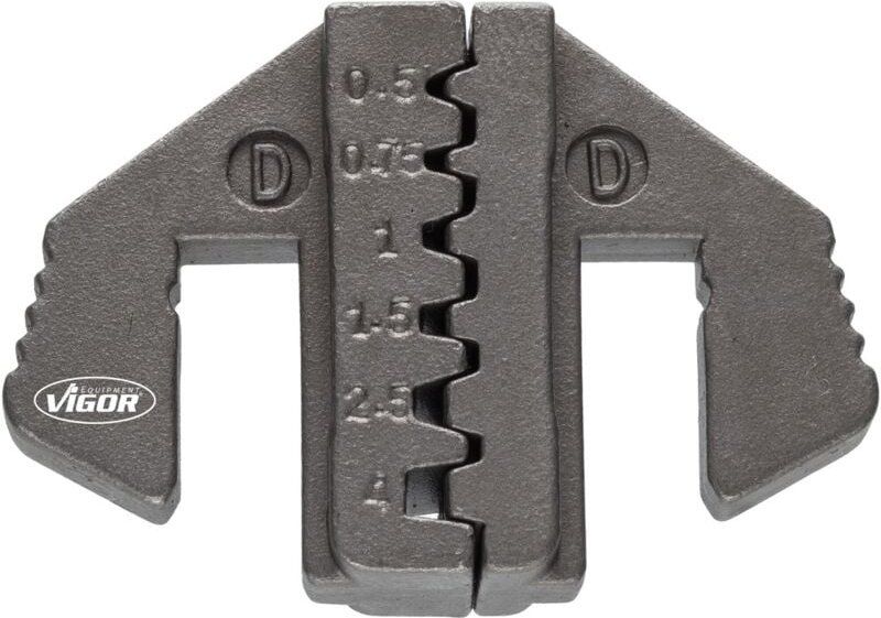 Crimp-Einsatz d: für Aderendhülsen mit und ohne Kragen von 0,5 – 4,0 mm2 ∙ V2499-D
