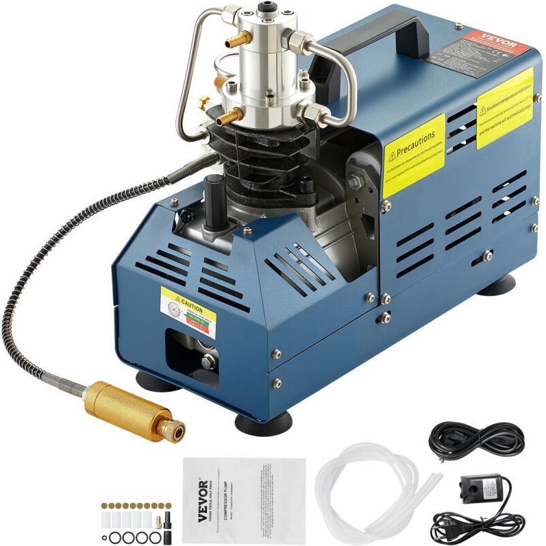 Mophorn Hochdruck Luftkompressor 4500PSI 30MPA 300BAR 1800W 220V Manueller Stop für Paintball PCP Luftgewehr Tauchen Fla...