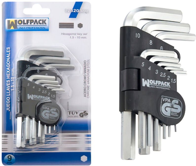 Juego Llaves Allen 9 Piezas