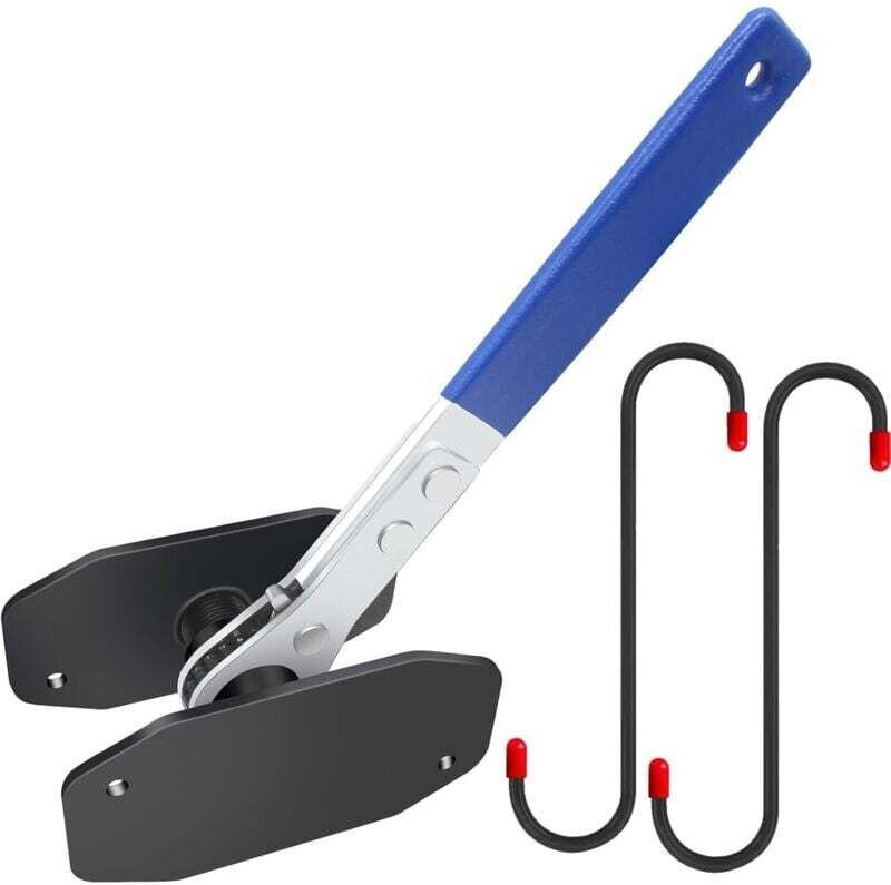 Strumento per pinza freno, compressore per pistone pinza con 2 ganci per pinza resistenti, sistema a cricchetto universa...