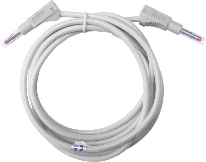 Mueller Electric - BU-2323-10-79-9 Messleitung Bananenstecker 4 mm Bananenstecker 4 mm 2 m Weiß 1 St.