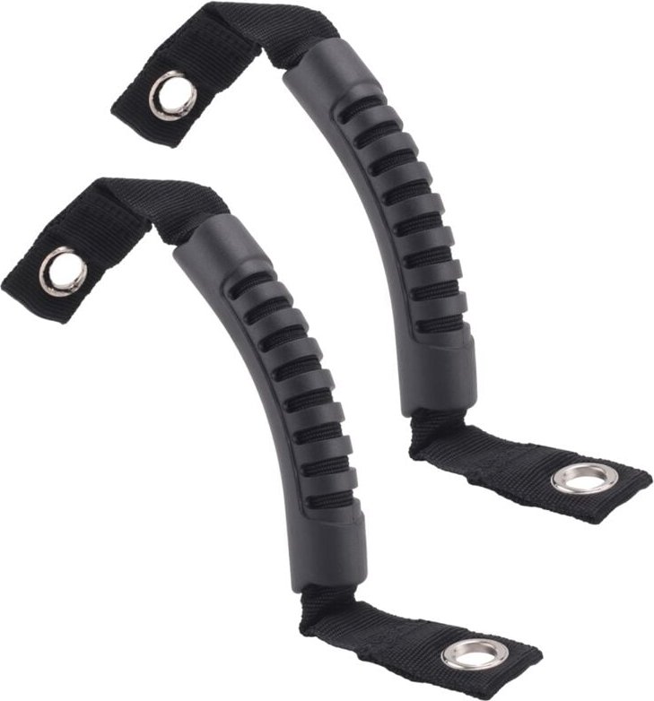Tlily - 2-Teilige Haltegriffe Schwarzer RüCksitz Sicherheitsgurt Gepolsterte ÜBerrollbüGel für jk tj