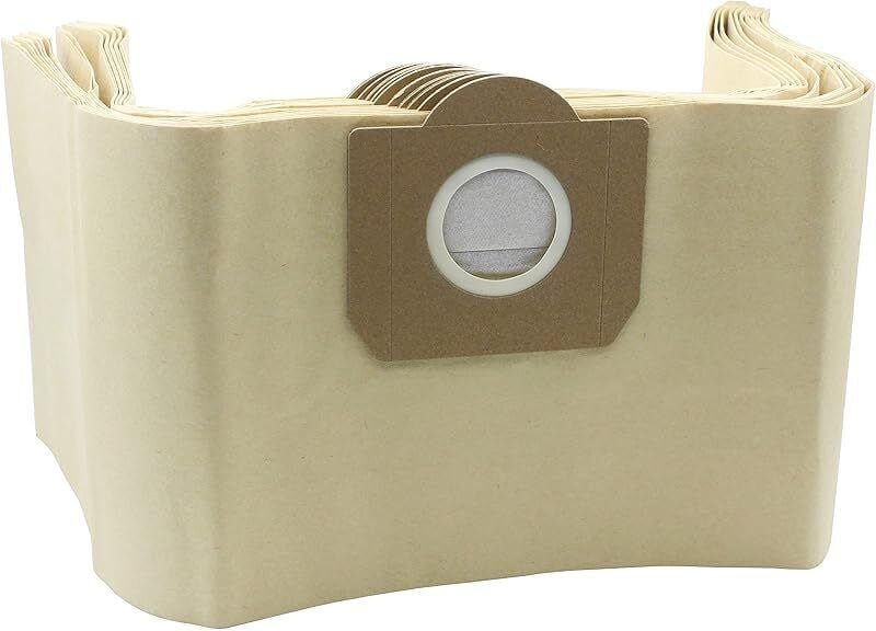 Packung mit 10 Papierfilterbeuteln, kompatibel mit Kärcher WD3 WD3P Nass- und Trockensaugern (Teilenummern A 2204, A 223...