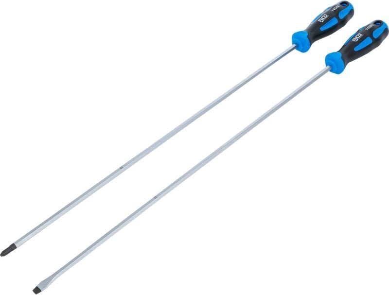 Bgs Technic - Schraubendreher-Satz extra lang Schlitz, Kreuzschlitz ph 2-tlg.