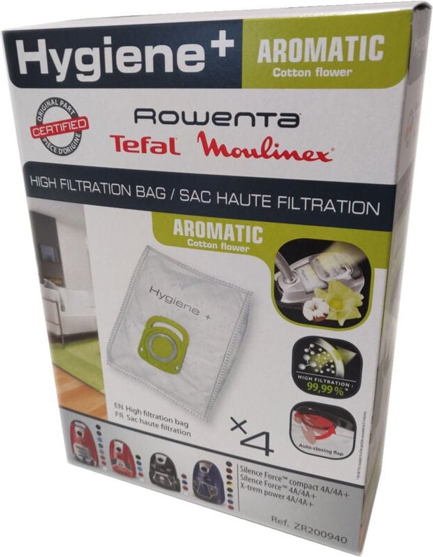 Ersatzteil - 4 er Set Hygiene- + Aroma Beutel - - ROWENTA, TEFAL