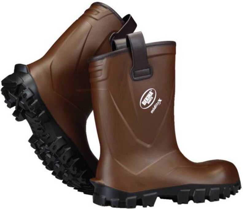 Gefütterte Riglite-Stiefel braun/schwarz Größe 42 - Delta Plus