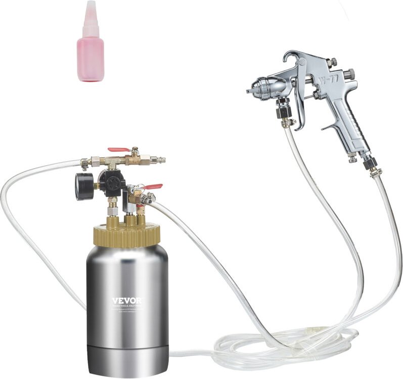 Mophorn - vevor Druckbehälter Farbbehälter Sprühfarbe Drucktopf 2 l Drucktank, 45 psi Lackierpistole Farbbehälter φ 38,5...
