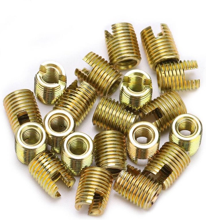 20 Stück selbstschneidende Gewindeeinsätze aus Kohlenstoffstahl 302 (Innengewinde M20,4, Außengewinde M4,50,5)