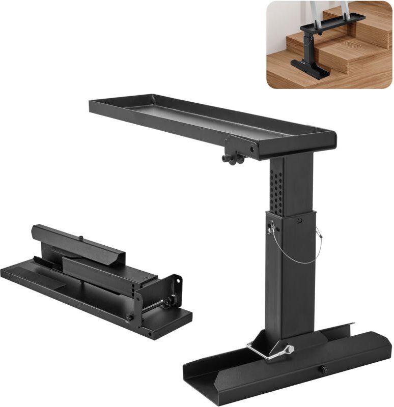 VEVOR Leiternivellierer, 756,92 x 289,5-457,2 mm, Leiterstabilisator für Stahlleitern, zusammenklappbarer Leiterbein-Lev...