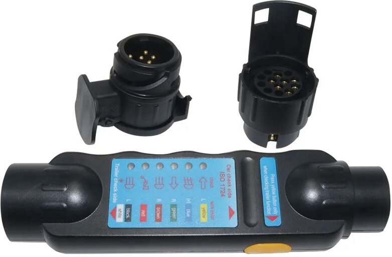 Anhänger Verdrahtung Tester Kit 12V 7- mit Power Steckdose Widerstand Stecker Konverter