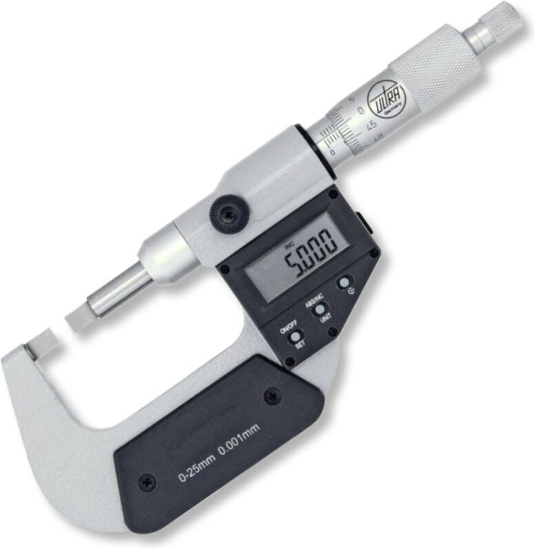 Ultra Präzision - Digital-Bügelmessschrauben active für Nutenmessung 25-50/0,001 mm