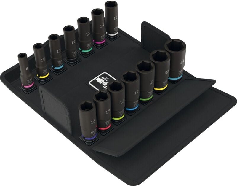 Wera 8790 B Stekschlüssel-Satz 3/8" Impaktor Deep Set 1, 14-teilig