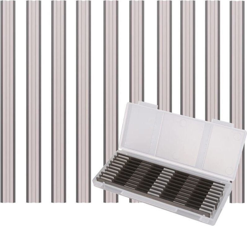 10-teiliges Set Elektrohobelmesser, 82 x 5,5 x 1,1 mm, für Makita, Black & Decker, Bosch, DeWalt und Elu Hobel