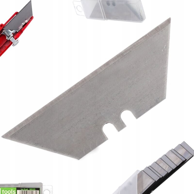 Trapezförmige Klingen, austauschbar, 19 mm, Ersatzklinge, scharf, langlebig, 10 Stück