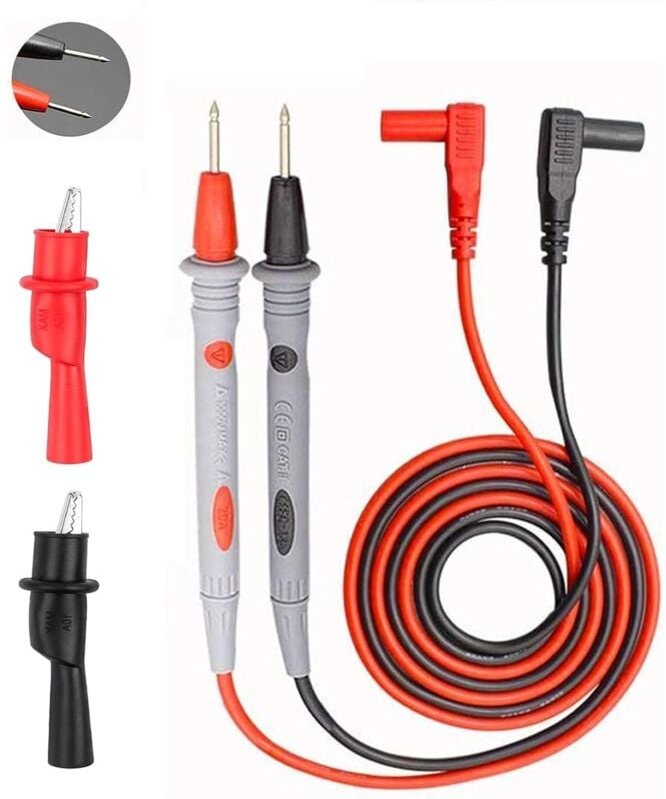 Bluedeer - Messleitungen mit Krokodilklemmen, 1000V / 20A Multimeter Kabel Prüfkabel Multimeter Zubehör, Testkabel Messs...