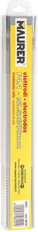 Elektroden Maurer Blisterverpackung 45 Stück, 2,5 mm x 300 mm.