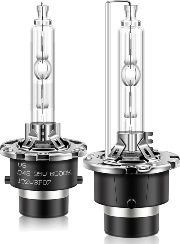 D4S Xenon-HID-Scheinwerferlampe, 35 W, 6000 K, Metall-Stents-Sockel, Abblendlicht, Ersatzlichter, 2 Stück