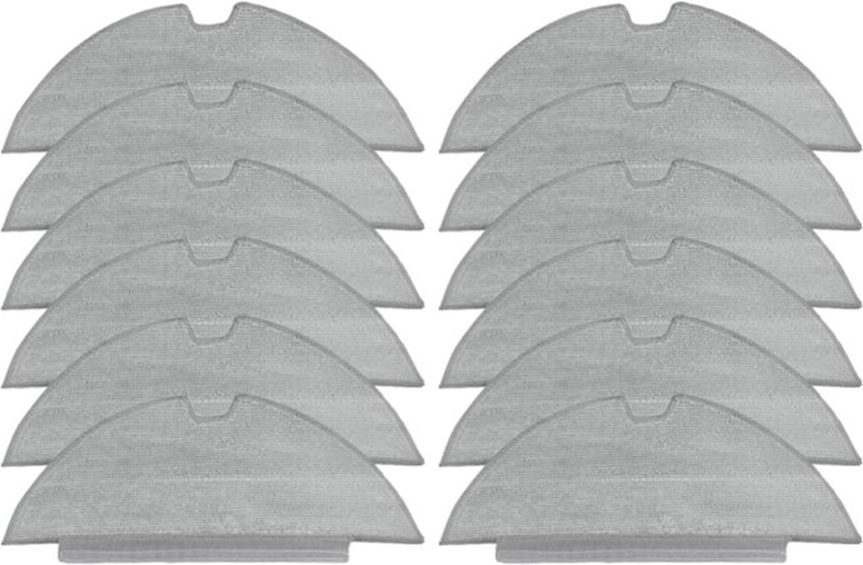 12Pcs für RoboVac L35 Hybrid +/LR30 Hybrid + Mopp Tücher Lappen Roboter Staubsauger Ersatz Ersatzteil Zubehör