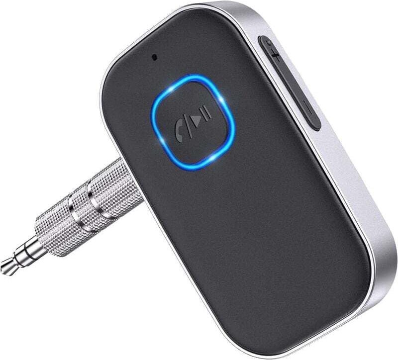 Bluetooth 5.0 Auto-Empfänger, Bluetooth Auto-Adapter 3,5 mm AUX Jack mit kabelloser Geräuschreduzierung für Auto-Stereo ...