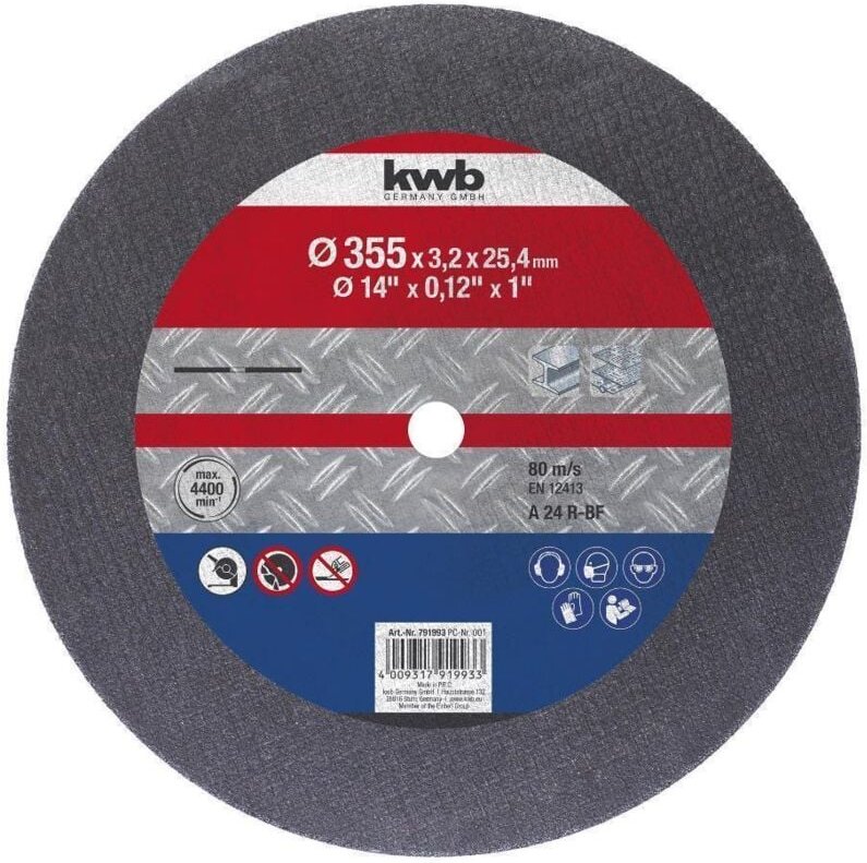 KWB - Einhell trennscheibe für metall durchmesser 355 mm - 49791993