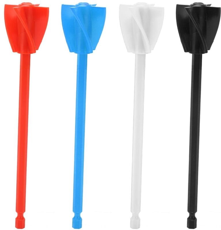 Set mit 4 Epoxidharzmischern – Farbmischer – Epoxidfarbmischer – Bohrmaschine – Farbmischer für Epoxidfarbe