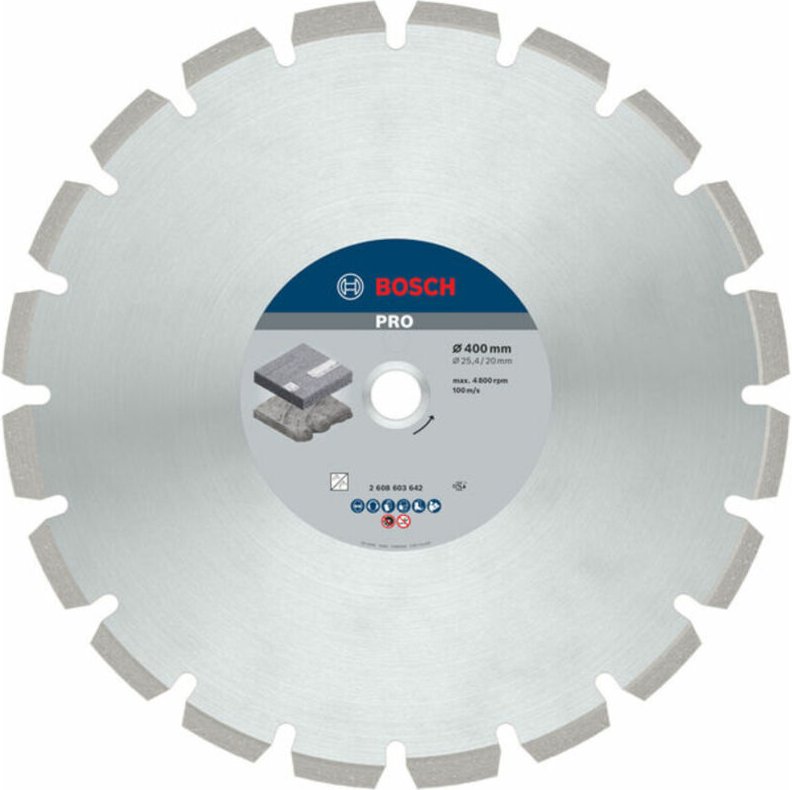 Bosch - Diamanttrennscheibe Best for Asphalt 400 x 20,00/25,40 x 3,2 x 12 mm