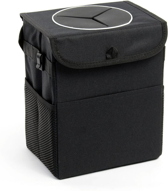 Xpotool - Auto Mülleimer 7L wasserabweisend faltbar Abfalleimer mit Deckel und 3 Seitentaschen Mini Mülleimer Aufbewahru...