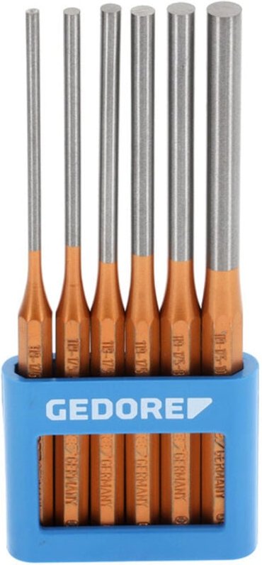 Gedore - 119 l - Splinttreiber-Satz, lange Form, 6-tlg im PVC-Halter 8866290