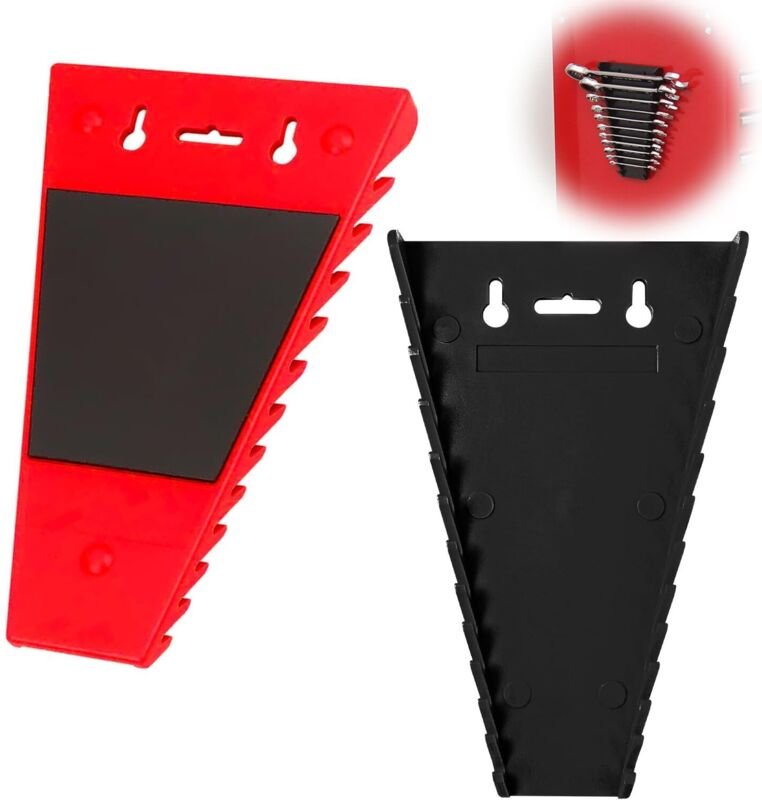 2-teiliger magnetischer Schraubenschlüssel-Organizer, Wandwerkzeughalter, Wandwerkzeugablage, Klemmhalterung, magnetisch...