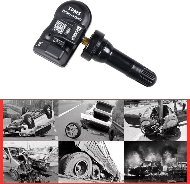 8-teiliger programmierbarer MX-Sensor 315 MHz + 433 MHz 2-in-1-Reifendrucküberwachungssystem Universelles editierbares T...