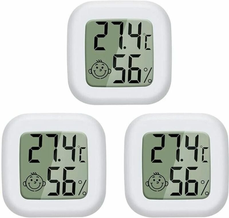 Thumbnail - Fitags - Mini-Digital-LCD-Innenthermometer-Hygrometer, tragbares hochpräzises Temperatur- und Feuchtigkeitsmessgerät, -5...
