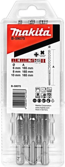 Set mit 3 SDS-Plus Bohrern Nemesis II MAKITA - B-59075