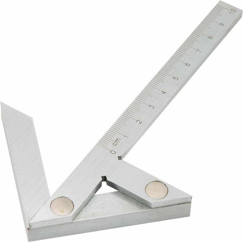 Zentrierlehre aus Kohlenstoffstahl, Zentrierlehre, Zimmermannswinkel 10 x 7 cm