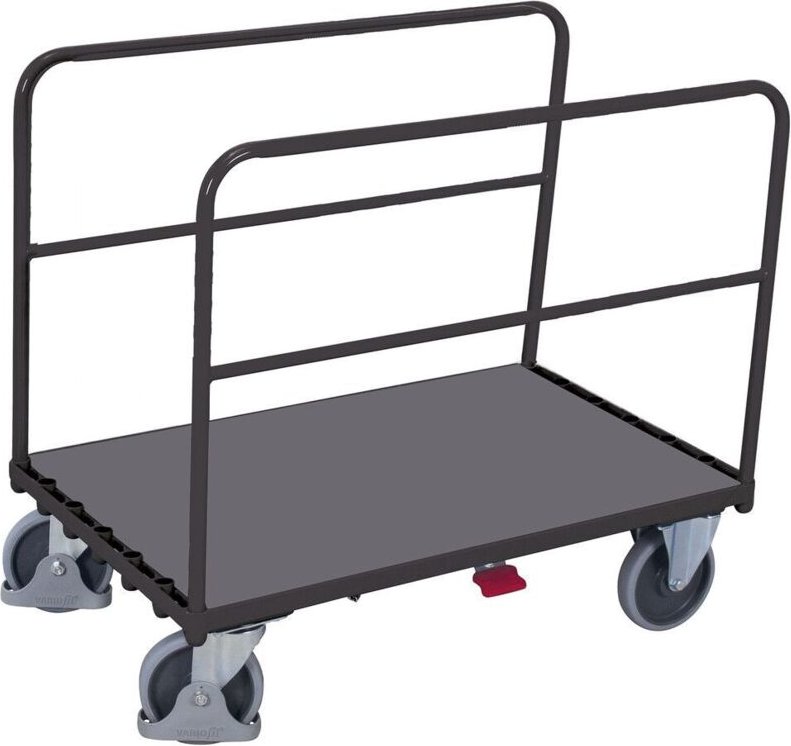 VARIOfit Seitenbügelwagen mit 2 Rohrbügeln 1075x640mm Anthrazitgrau RAL 7016