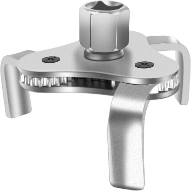 Verstellbarer Universal-Ölfilterschlüssel in karbonisiertem Silber