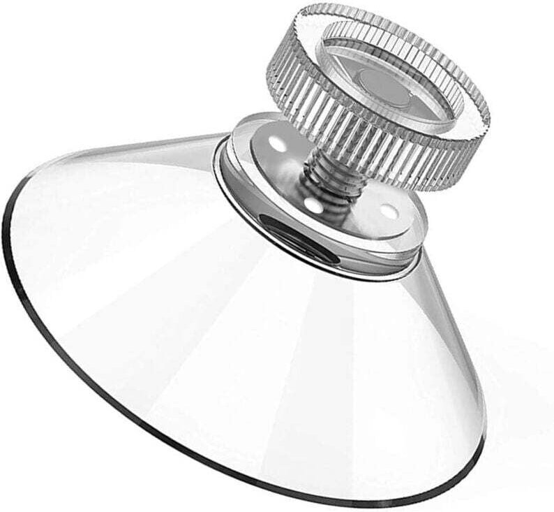 Saugnapf Ø 40 mm, 8 Stück Saugnäpfe mit M5-Gewinde, Edelstahl, mit gerändelter Mutter, transparent, für Autofenster, Zah...