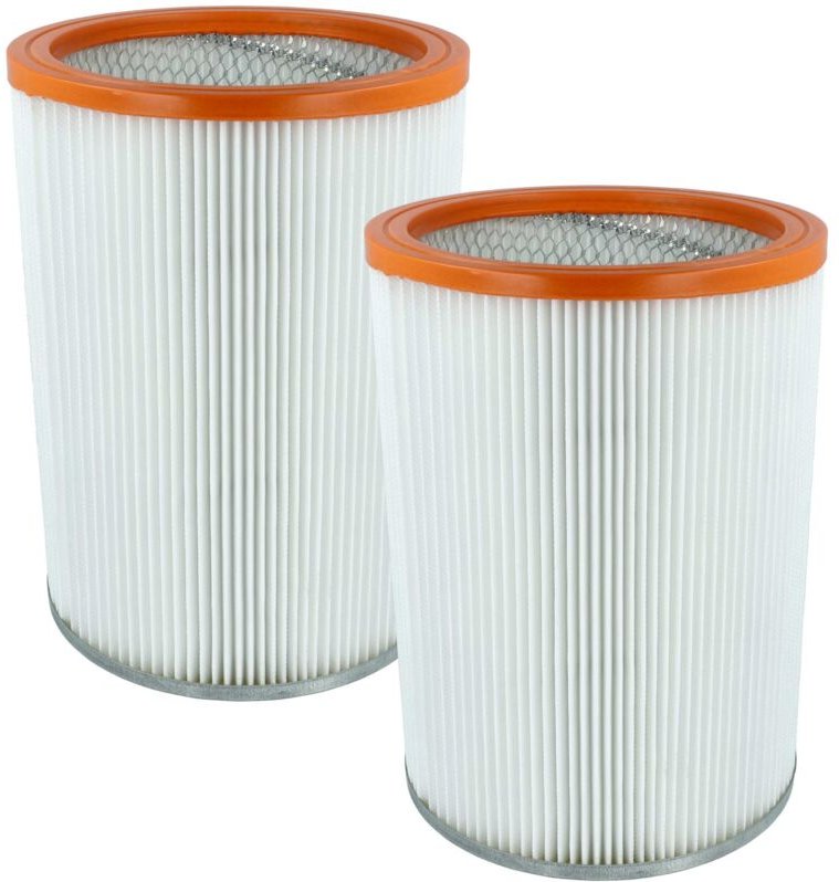 vhbw 2x Faltenfilter kompatibel mit WAP EC 850-E, EC 850, M1, M2L, M2S/FA, M2, Turbo M1 Staubsauger - Patronenfilter Ora...