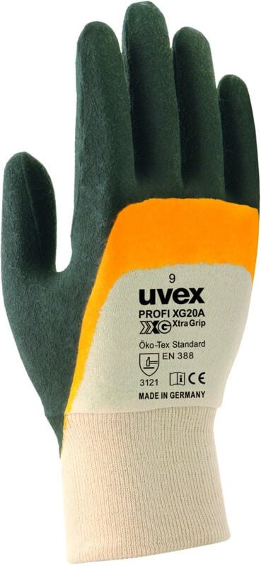UVEX Montage-Handschuh profi XG20A Nitril, orange/schwarz, Gr. 7, 6055.8
