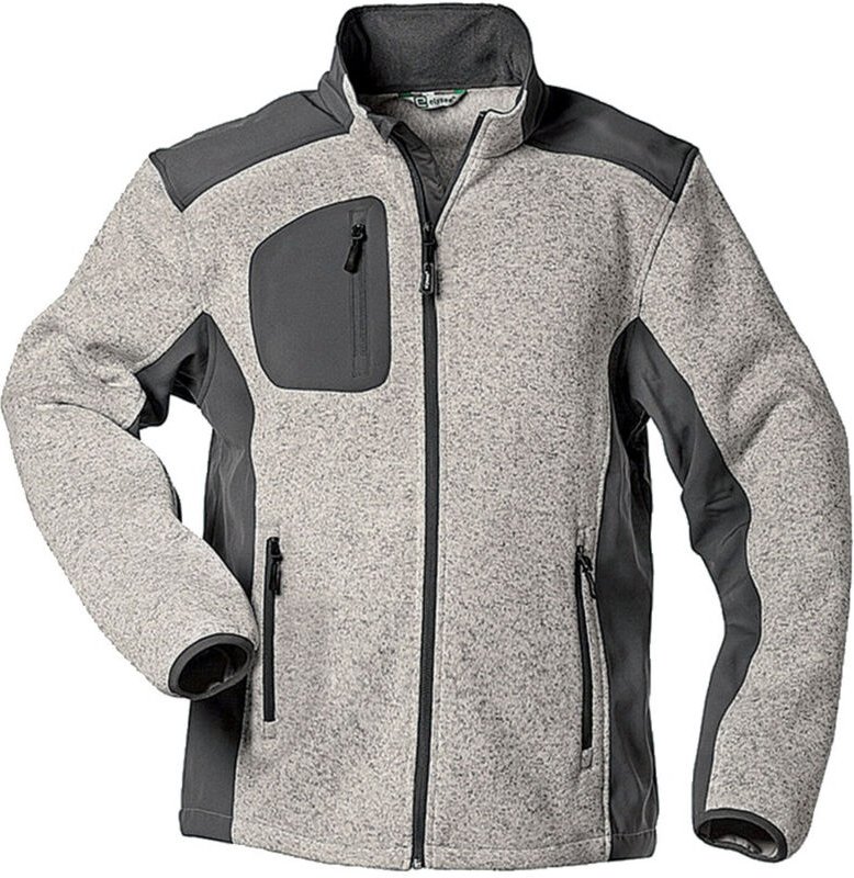 Strickjacke Linz Gr. l hellgrau-grau - Elysee