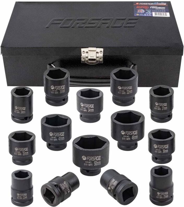 Kraft-Steckschlüsselsatz 3/4" 14-tlg