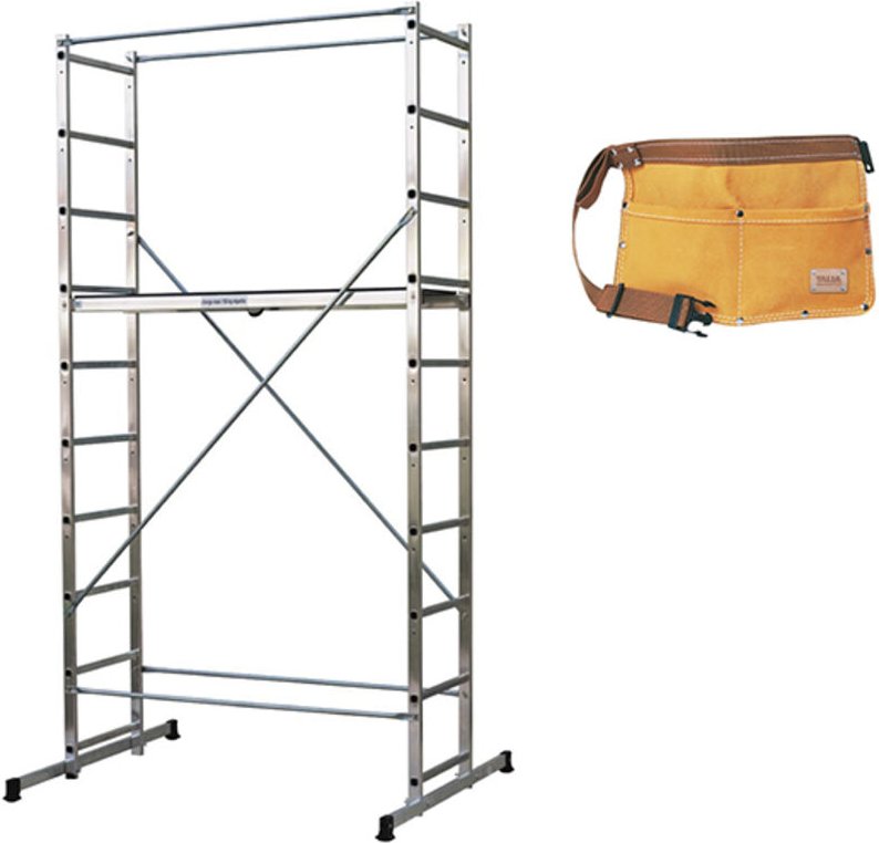 Gerüst für den Hausgebrauch : 3.78m maxi. Arbeitshöhe + Werkzeuggürtel - 203702-CEINTURE