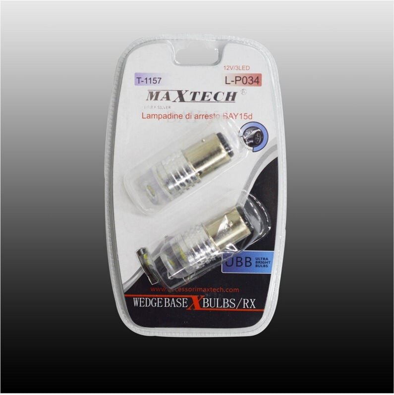 Maxtech - Trade Shop - BAY15D 12V / 3LED Bremsleuchten Ultrahelle Lampen L-P034 -