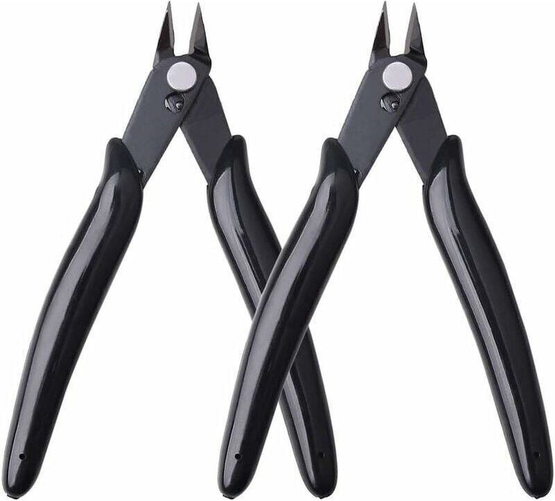 Thumbnail - ZVD Seitenschneider, Yuanzi 2-teilige Präzisions-Diagonalschneider für Elektrokabel, Schmuck (schwarz)