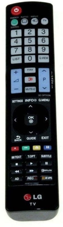 Lg remote control akb74115502