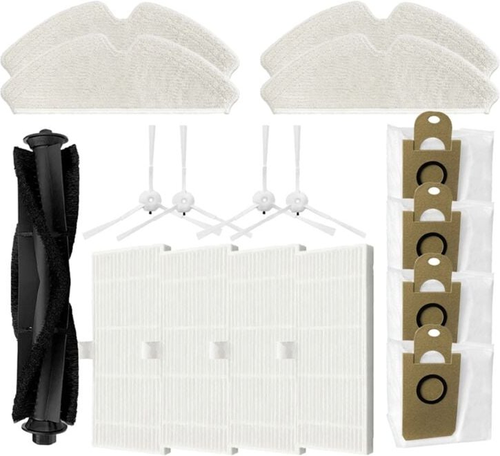 Für MiWhole M7 Pro Wichtigsten Seite Pinsel Hepa-Filter Mopp Tuch Staub Tasche