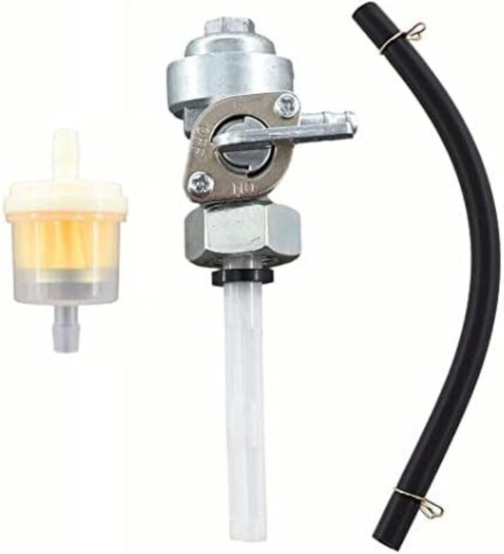 Generator 3 kW 6,5 ps, Kraftstoffhahn, linker Auslass für Motortank, Generatorsatz für Matrix pg 3010-F mit Kraftstofffi...