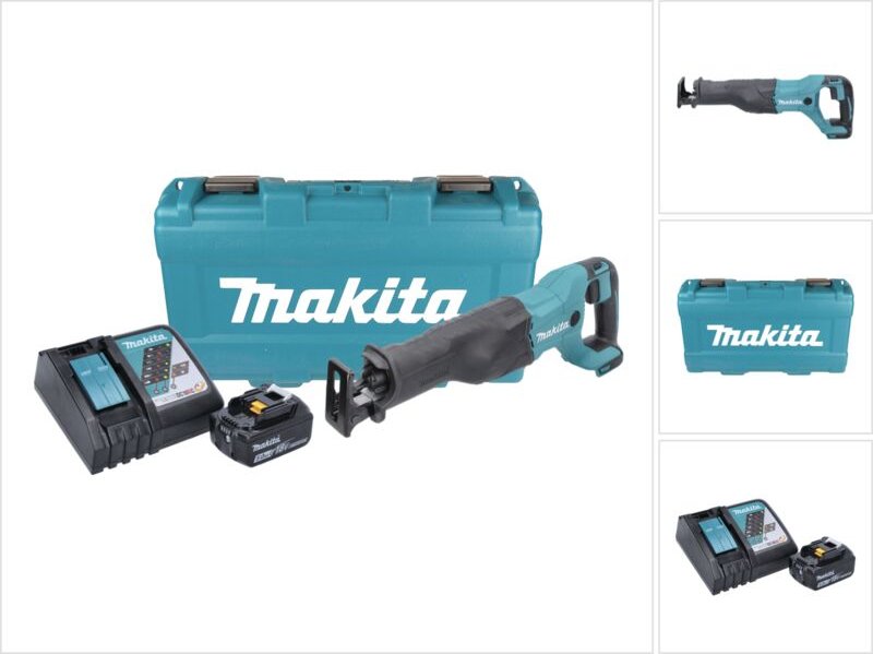 Makita DJR 186 RT1K Akku Reciprosäge Säbelsäge 18 V + 1x Akku 5,0 Ah + Ladegerät + Koffer